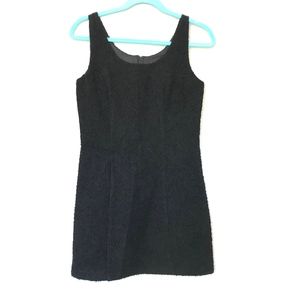 Betsy Johnson Little Black Wool Dress Sleeveless 6
